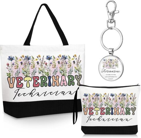 Kacctyen 3 Pcs Social Worker Gifts Fine Canvas Tote Bag Mental Healthy Makeup Cosmetic Bag Psychology Appreciation Keychains OT Gifts for Women Therapists Birthday in Kuwait
