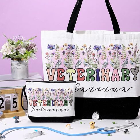 Kacctyen 3 Pcs Social Worker Gifts Fine Canvas Tote Bag Mental Healthy Makeup Cosmetic Bag Psychology Appreciation Keychains OT Gifts for Women Therapists Birthday in Kuwait