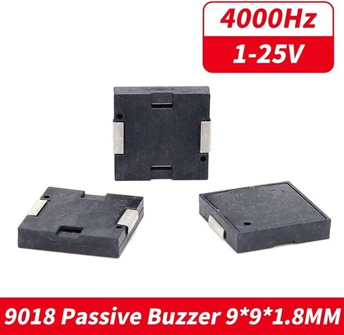 Piezoelectric Buzzer 9018 Dimension 9.0x9.0x1.8mm Low Current Buzzer Loud Beep Alarm 3-24V in Saudi Arabia