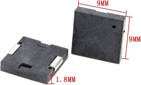 Piezoelectric Buzzer 9018 Dimension 9.0x9.0x1.8mm Low Current Buzzer Loud Beep Alarm 3-24V in Saudi Arabia