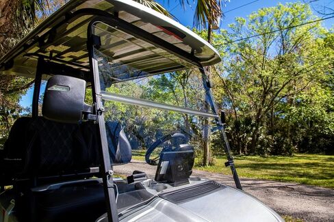 RED DOT Folding Tinted Golf Cart Windshield Compatible with Star EV Sirius Golf Carts | 3/16 Inch Acrylic | Made in the USA in Saudi Arabia