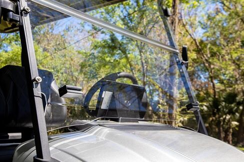 RED DOT Folding Tinted Golf Cart Windshield Compatible with Star EV Sirius Golf Carts | 3/16 Inch Acrylic | Made in the USA in Saudi Arabia