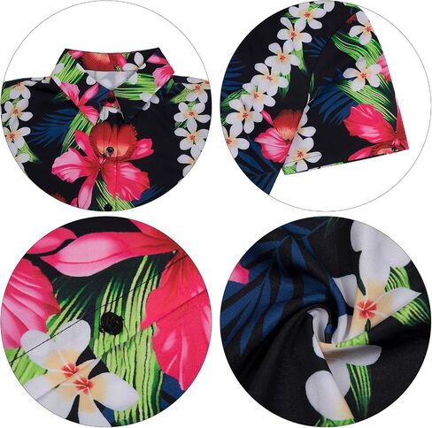 Women Hawaiian Shirt : Summer Soft Hawaii Tropical Shirts - Floral Beach Button Up Short Sleeve Top in Saudi Arabia