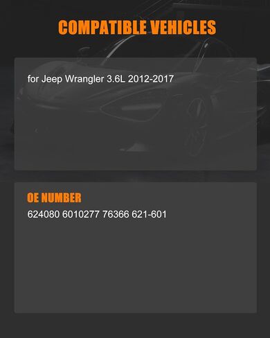 Black Radiator Cooling Fan for Jeep for Wrangler 2012-2017 Electric Cooling Fan Replace 624080 6010277 76366 621-601 in Saudi Arabia