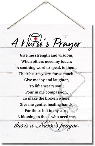 Serenity Prayer Inspirational Quote Wall Art Decor Sign, God Grant Me The Serenity, Hanging Printed Wall Plaque Wood Signs, Christian Scripture Decor for Living Room Bedroom Home Decor 10X7.8inch in Kuwait