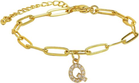 1pc Silver Plated glossy Diamond finish Letter Bracelet for women Fine Jewelry Gift for Mom in Saudi Arabia