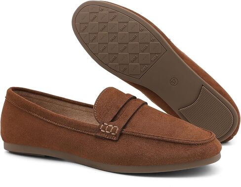 حذاء UBFEN النسائي Penny Loafers مريح وخفيف الوزن للمشي سهل الارتداء للعمل والترفيه in Kuwait