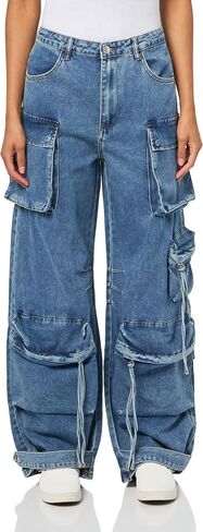 Steve Madden Apparel Duo Cargo Pant, Blue Denim, M in Saudi Arabia