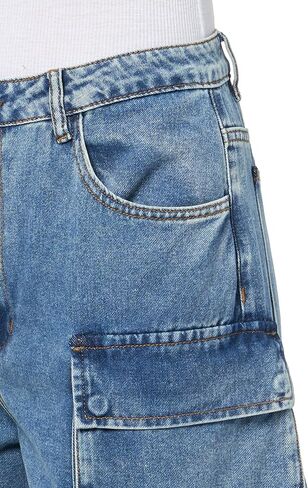 Steve Madden Apparel Duo Cargo Pant, Blue Denim, M in Saudi Arabia