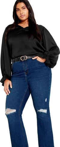 City Chic Women's Plus Size Jean - Asha Letitia in Saudi Arabia
