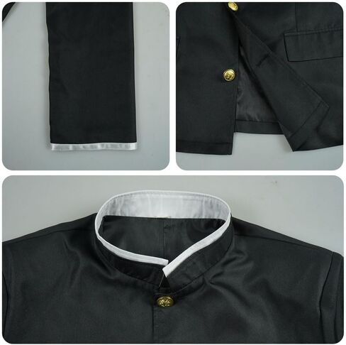 Anime Costume Cosplay Black School Uniform Outfits with Glasses Halloween in Saudi Arabia