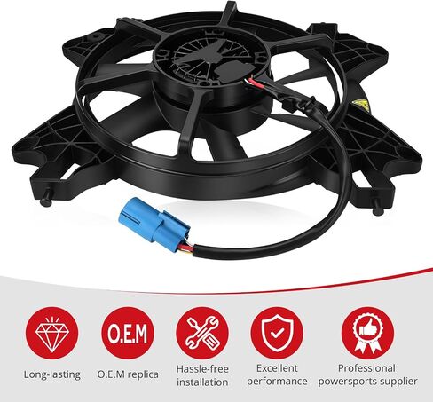 JAVIK Brushless Fan Assembly for Polaris RZR Turbo XP RZR Turbo XP 4 RZR Turbo XP S RZR Turbo S 2017-2021 O.E.M# 2414657 2413548 in Saudi Arabia
