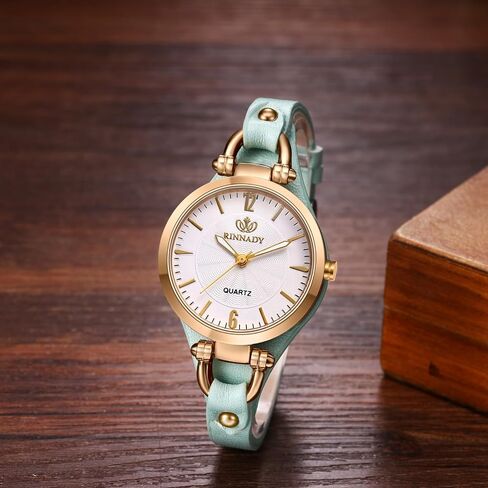 Avaner Women's Leather Quartz Watches: Slim Strap Small Face Ladies Elegant Dress Wrist Watches in Saudi Arabia