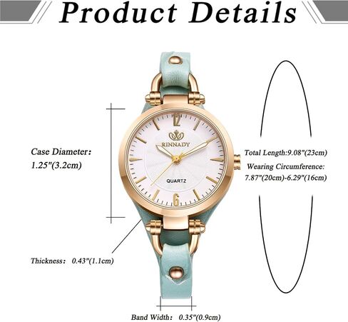 Avaner Women's Leather Quartz Watches: Slim Strap Small Face Ladies Elegant Dress Wrist Watches in Saudi Arabia