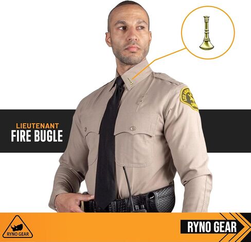 دبابيس Ryno Gear Insignia - طلاء كهربائي ذهبي وفضي، اختر من بين شيفرون، كابتن، EMS، سيرجنت، كوربورال، K9، دبابيس علم الولايات المتحدة، والمزيد! مثالية لطية صدر السترة، والقبعات، والمعاطف، والياقات، وما بعدها in Kuwait