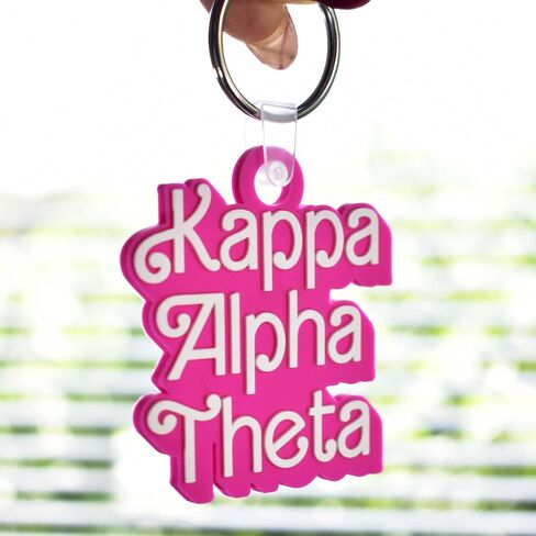 Sorority Shop Alpha Gamma Delta Keychain - Retro Dolly Sorority Name Design in Saudi Arabia