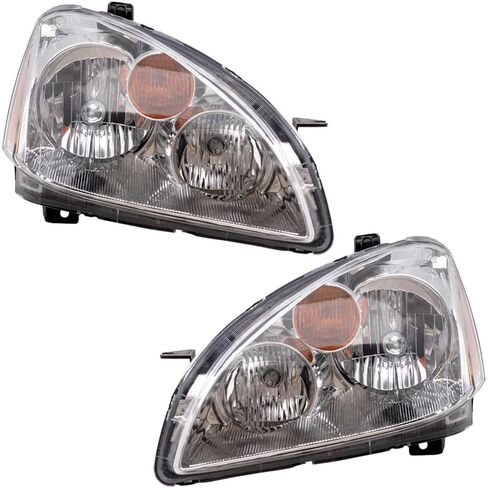 New Pair Set Halogen Headlight Headlamp Lens Housing DOT for 02-04 for Nissan for Altima in Saudi Arabia