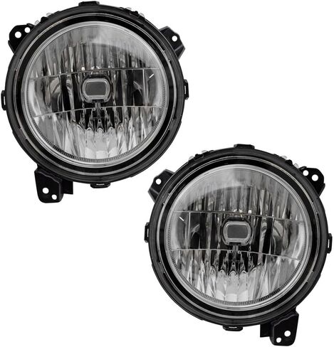 Pair Set Halogen Headlights Headlamp Housing for 2018-2024 for Jeep for Wrangler JL in Saudi Arabia