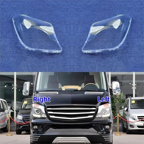 Compatible for Benz Sprinter 2013-2018 Car Accessories Clear Headlights Glass Lens Cover Replacement Shell Cover(2PCS Left And Right) in Saudi Arabia