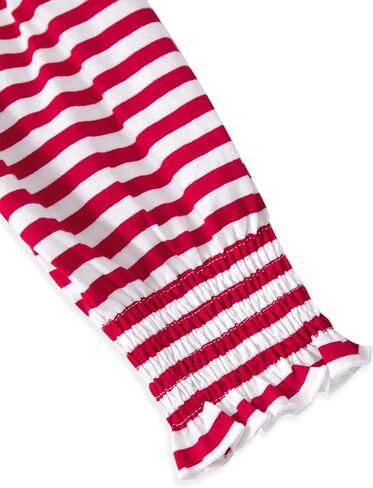 LilyCoco Womens Striped Shirt Casual Elegant Crewneck 3/4 Sleeve T Shirts in Saudi Arabia