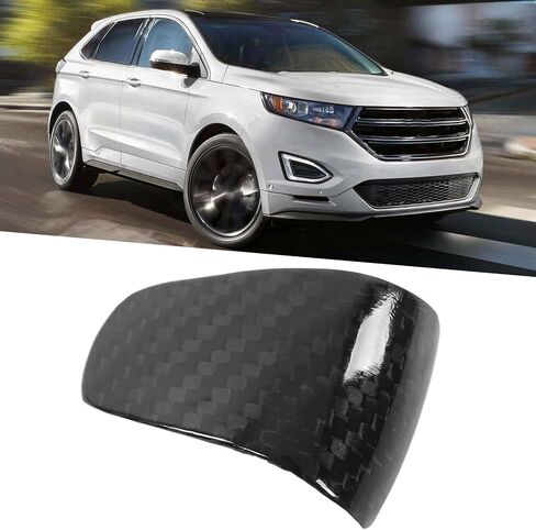 Ymiko Carbon Fiber Gear Shift Knob Trim Cover Sticker Car Gear Shift Knob Cover Replacement for 2015-2018 in Saudi Arabia