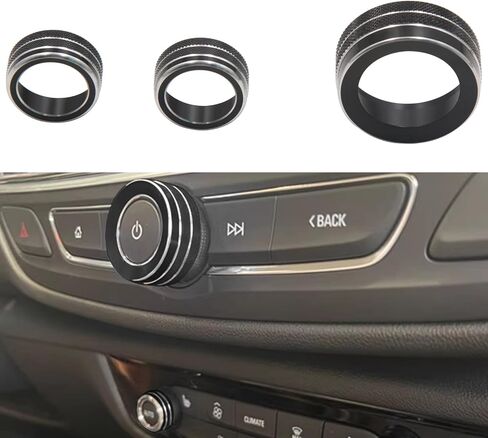 for Buick Enclave (2018-2024) Air Conditioning Trim Knob Parts（Silver） in Saudi Arabia