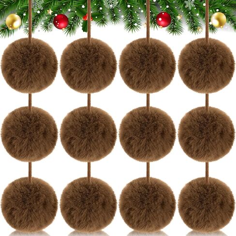WILLBOND 60 Pcs Red Lime Green Furry Christmas Ornaments 2 Inch Pom Pom Ball Hanging Decoration Fuzzy Fluffy Christmas in July Decorations for Xmas Tree Wreath Home DIY Craft Party Decor in Saudi Arabia