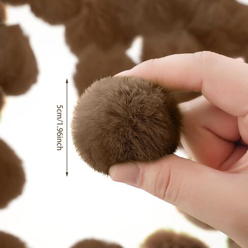 WILLBOND 60 Pcs Red Lime Green Furry Christmas Ornaments 2 Inch Pom Pom Ball Hanging Decoration Fuzzy Fluffy Christmas in July Decorations for Xmas Tree Wreath Home DIY Craft Party Decor in Saudi Arabia