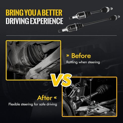 KUSATEC CV Axle Shaft Assembly Compatible with Honda Odyssey 2005-2006, Front Left side, Replace# 66-4224 in Saudi Arabia