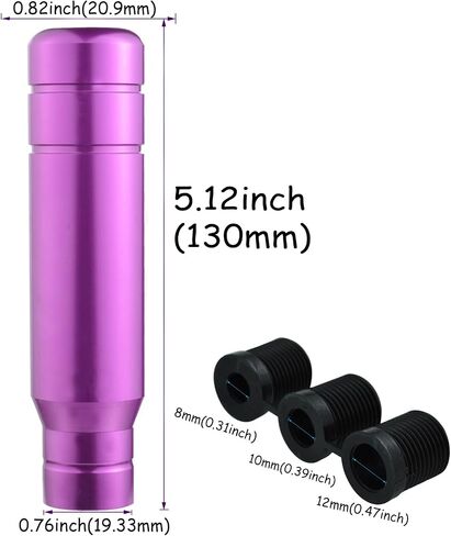 Purple Shifter Knob 5" Long Gear Stick Handle Weighted Car Gear Shift Lever Head for Most Manual Transmission Vehicles in Saudi Arabia