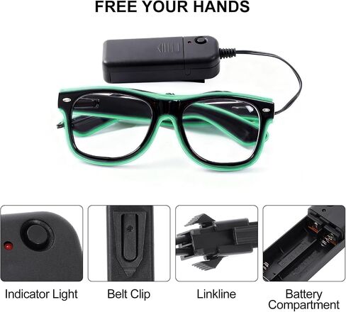 Stick Figure Costume Adult Light up Costume with Glasses Halloween Glow in the Dark Outfits for Men Women in Saudi Arabia