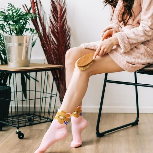 Jspupifip 10 Pairs Womens Floral Socks Cute Tulip Flower Socks Funny Novelty Crew Sock in Saudi Arabia