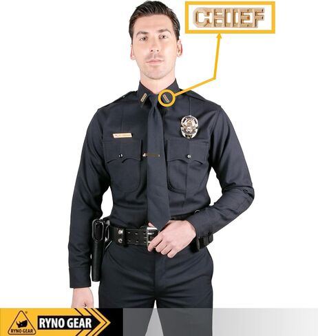 دبابيس Ryno Gear Insignia - طلاء كهربائي ذهبي وفضي، اختر من بين شيفرون، كابتن، EMS، سيرجنت، كوربورال، K9، دبابيس علم الولايات المتحدة، والمزيد! مثالية لطية صدر السترة، والقبعات، والمعاطف، والياقات، وما بعدها in Kuwait
