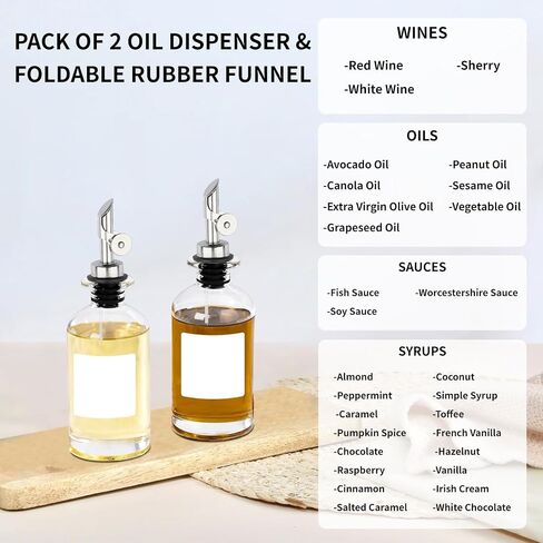 Liquor Bottle Pourers Auto Flip Olive Oil Spouts Weighted Stainless Steel Alcohol Dispenser Liquor Pour Spouts for Bottles Olive Oil Pourer with Olive Oil Funnel & Brush Pack of 4 Silver in Kuwait