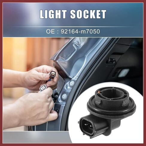 Daytime Running Light Socket Holder 92164-m7050 for Kia Forte 2019-2021 Plastic Black Replace Parts in Saudi Arabia