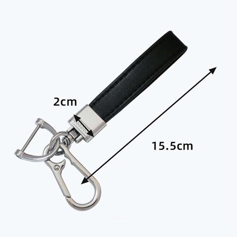 Leather Car Keychain, Universal Heavy Duty Metal Key Chain Accessories, Car Fob Key Keychain Holder in Saudi Arabia