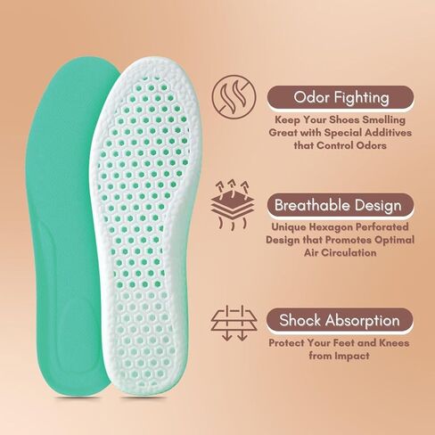 Caffrey Odour Smart+ Anti Odour & Shock Insole 41-42 1 Pair in Saudi Arabia