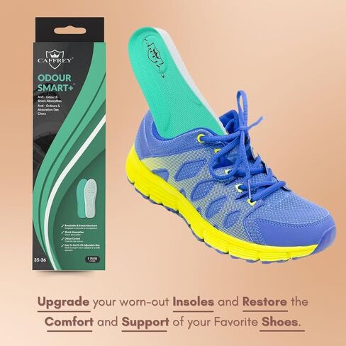 Caffrey Odour Smart+ Anti Odour & Shock Insole 41-42 1 Pair in Saudi Arabia
