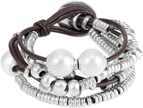 سوار Uno de 50 ORION من الجلد المطلي بالفضة الاسترليني، مصنوع يدويًا في إسبانيا in Kuwait