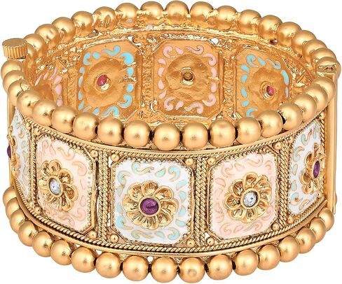 Aheli 2.4 Inch Meenakari Work Openable Bangle Set of 2 Gift for Women in Saudi Arabia