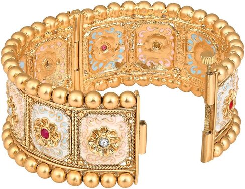 Aheli 2.4 Inch Meenakari Work Openable Bangle Set of 2 Gift for Women in Saudi Arabia
