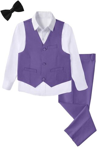 الأولاد 4 قطع دعاوى ضئيلة ملاءمة الأطفال ملابس السترة فستان السراويل in Kuwait