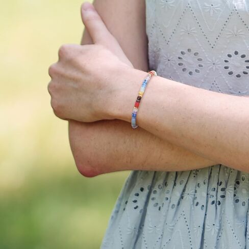 Inspirational Bracelet for Women, Life is Tough But So are You Encouragement Natural Stone Bracelet Get Well Present Bracelets for Women Sister Friends Spiritual Gift in Saudi Arabia