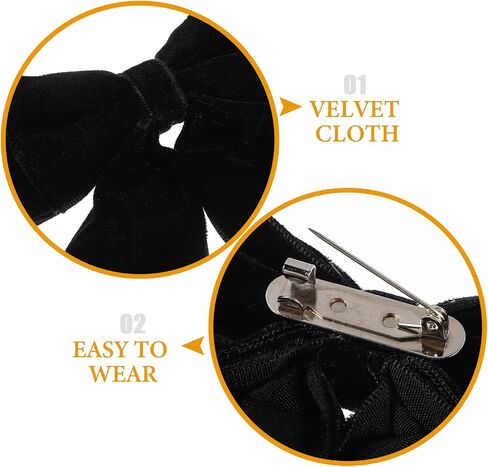 KESYOO Bow Tie Brooch Women Large Bow Brooch Fashion Clothing Pin Coat Lapel for Party Wedding in Saudi Arabia
