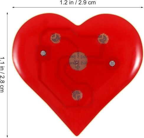 20pcs Red Heart Brooches, Led Flashing Heart Brooch Pins, for Valentine's Day Wedding Party Supplies, 1. 14 X 1. 10 X 0. 39 Inches in Saudi Arabia