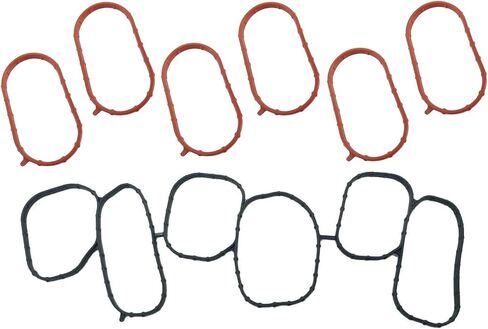Intake Inlet Manifold Gasket Seal Set Upper and Lower for 2012-2025 Hyundai Kia Genesis w/ 3.3L or 3.8L V6 Engine, Replaces OEM 29215-3CFA1, 28215-3CFA0, 10056 in Saudi Arabia