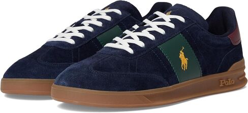 POLO RALPH LAUREN Mens Heritage Aera Suede Sneakers Navy/Wine/Forest 1 15 Medium in Saudi Arabia