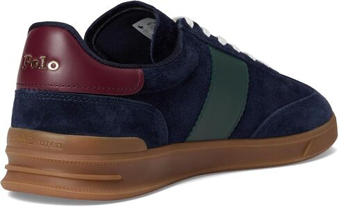POLO RALPH LAUREN Mens Heritage Aera Suede Sneakers Navy/Wine/Forest 1 15 Medium in Saudi Arabia