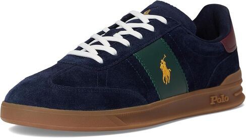 POLO RALPH LAUREN Mens Heritage Aera Suede Sneakers Navy/Wine/Forest 1 15 Medium in Saudi Arabia