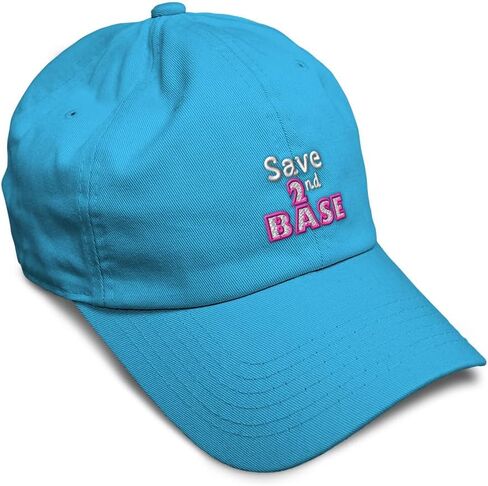 Speedy Pros Soft Baseball Hat Embroidered Dad Hat Save 2Nd Base Men & Ladies Baseball Cap Cotton in Saudi Arabia